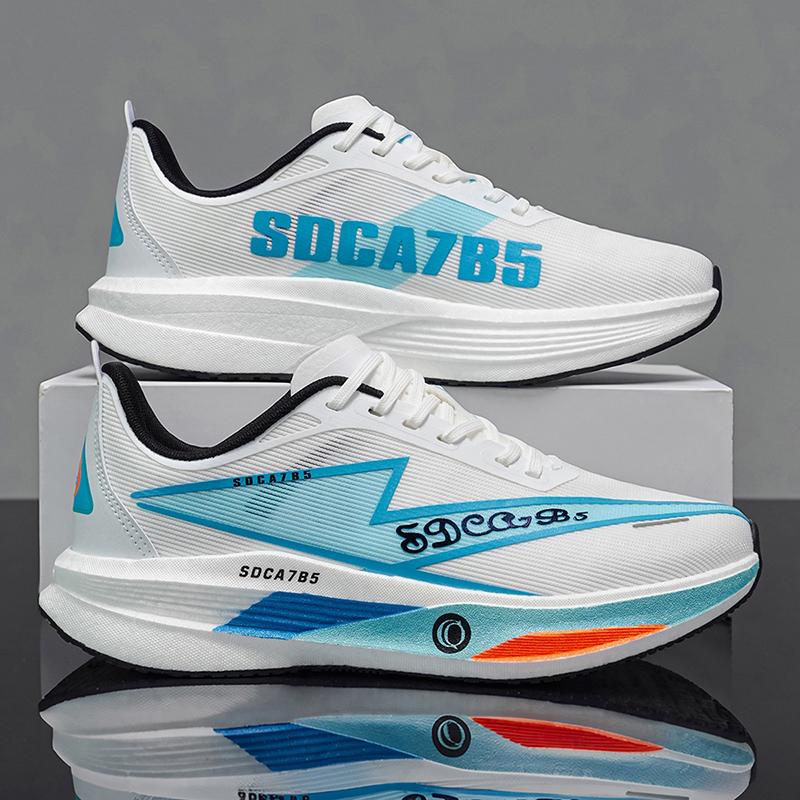Men'S Shoes Professional - รองเท้าวิ่งกีฬาสำหรับผู้ชาย รองเท้าวิ่งมาราธอน รองเท้ากีฬากลางแจ้ง พื้นคาร์บอน ระบายอากาศได้ดี น้ำหนักเบา