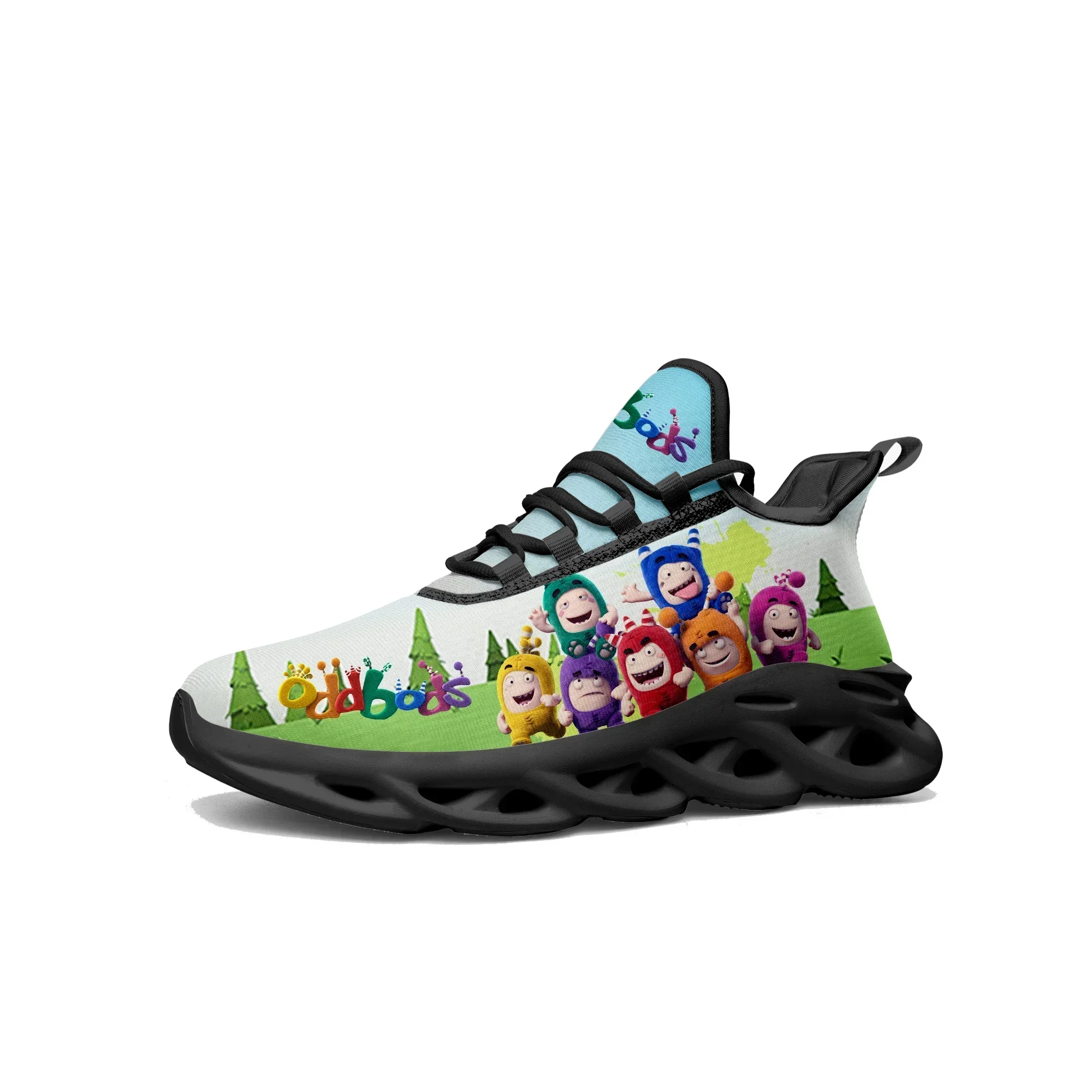Men Shoes Singapore - ออดบอดส์ แฟลตส์รองเท้าผ้าใบบุรุษสตรีวัยรุ่นกีฬารองเท้าวิ่งคุณภาพสูงสิงคโปร์อะนิเมะแบบกำหนดเองผูกเชือกตาข่ายรองเท้า