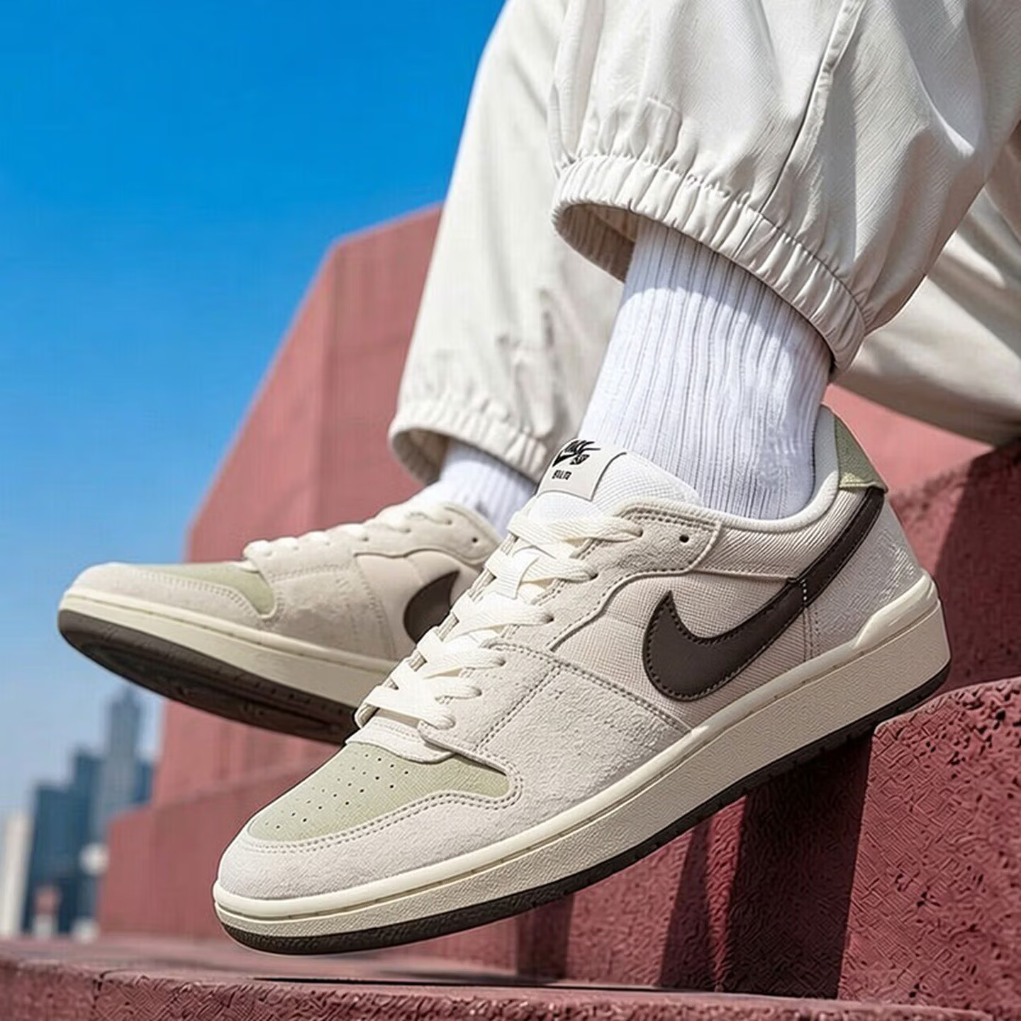 Men Shoes Size Nike - NIKE SB CODE 58 รองเท้าสเก็ตบอร์ดผู้ชาย หนังกลับ