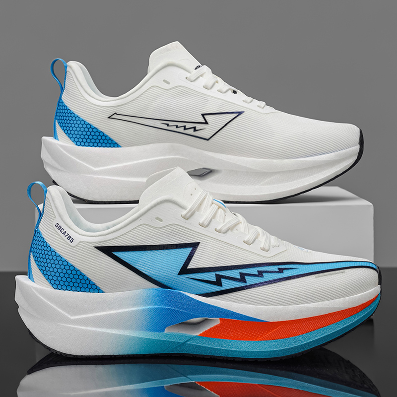 Men'S Shoes Professional - รองเท้ากีฬาลำลองสำหรับผู้ชาย รองเท้าวิ่งมาราธอนระดับมืออาชีพพร้อมแผ่นคาร์บอนดูดซับแรงกระแทก เหมาะสำหรับการออกกำลังกายในยิม สนามกรีฑา และกิจกรรมกีฬาในชีวิตประจำวัน สไตล์มินิมอล