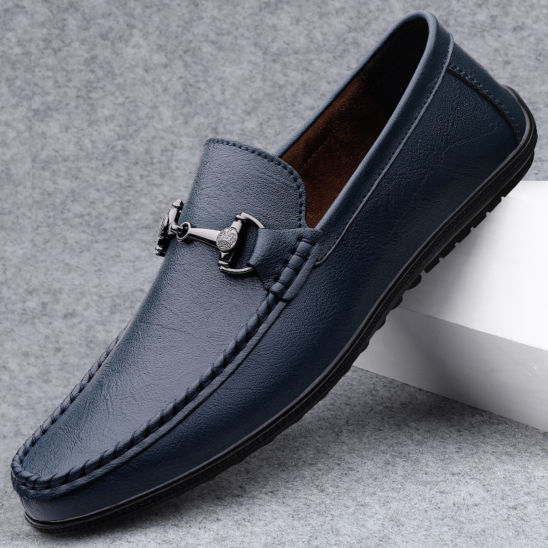 Boat Shoe Leather - รองเท้าโลฟเฟอร์สีดำใหม่สำหรับผู้ชาย ระบายอากาศได้ดี นุ่มสบาย รองเท้าหนังลำลองคุณภาพสูง รองเท้าทรงเรือ รองเท้าผู้ชายแบบสวม