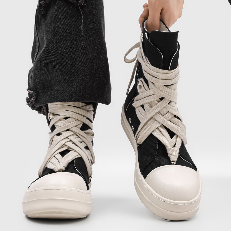 รองเท้าผ้าใบหุ้มข้อสูงคุณภาพสู - Canvas Sneaker High บทวิจารณ์และราคา