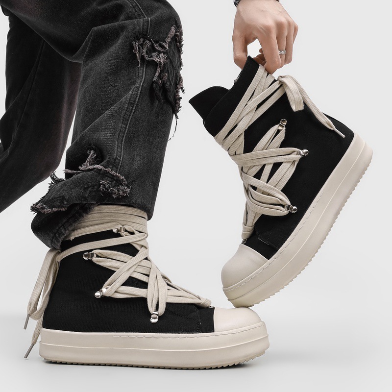 รองเท้าผ้าใบหุ้มข้อสูงคุณภาพสู - Canvas Sneaker High บทวิจารณ์และราคา