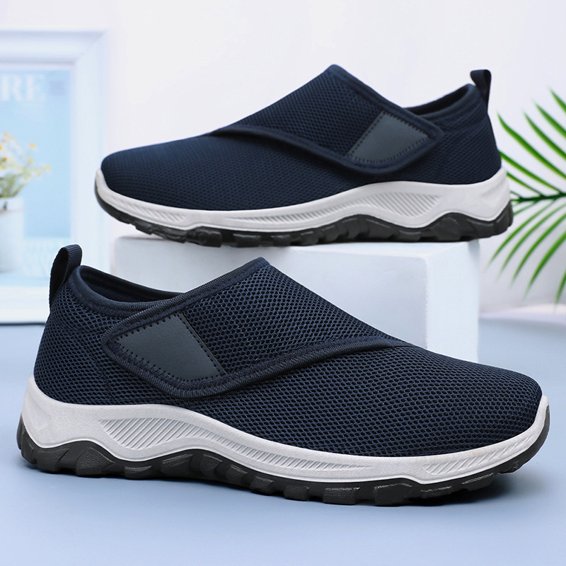 2026 ฤดูร้อนใหม่รองเท้าตาข่ายผ - Men Shoes Velcro บทวิจารณ์และราคา