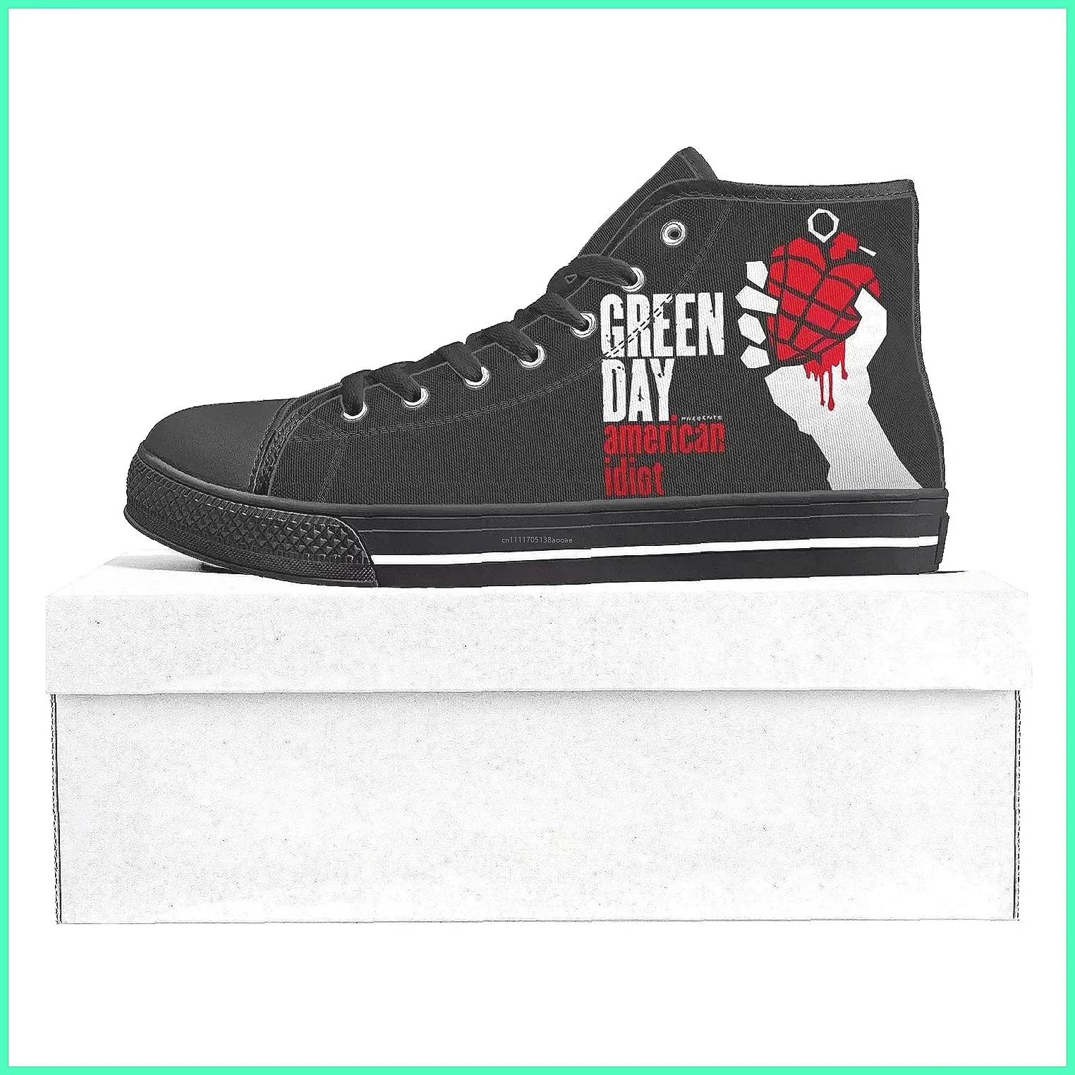 รองเท้าผ้าใบหุ้มข้อสูงลายวงกรี - Canvas Sneaker High บทวิจารณ์และราคา