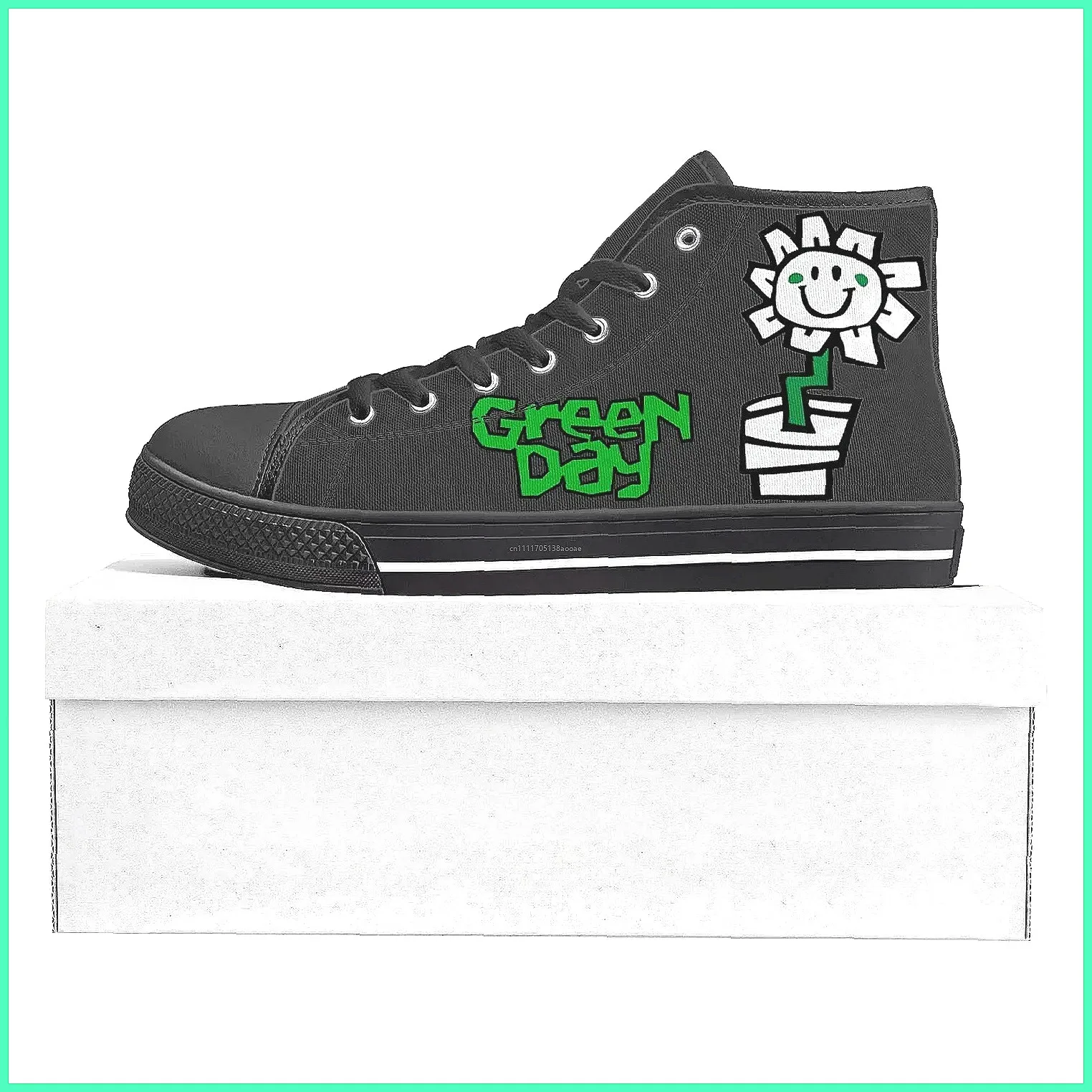 รองเท้าผ้าใบหุ้มข้อสูงลายวงกรี - Canvas Sneaker High บทวิจารณ์และราคา