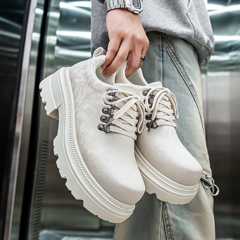 รองเท้าบูททำงานทรงหนา สไตล์อัง - Men'S Shoes Height Increase บทวิจารณ์และราคา