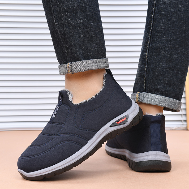 รองเท้าผ้าฝ้ายบุขนหนาสำหรับฤดู - Men Shoes Boots บทวิจารณ์และราคา