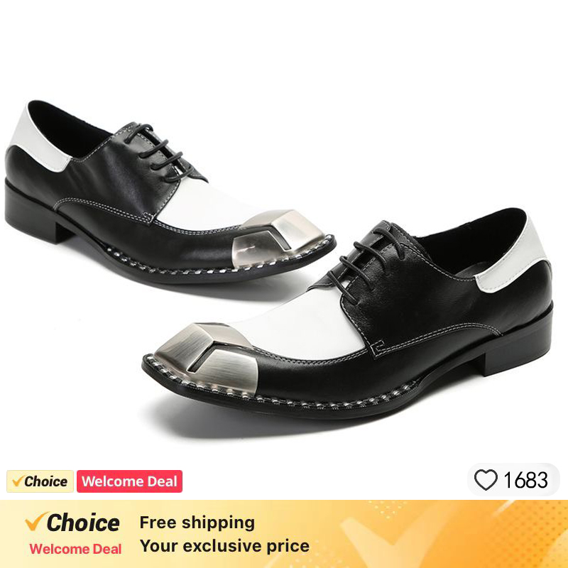 รองเท้าผ้าอ็อกซ์ฟอร์ดสุดหรูสำห - Oxford Brogue Leather บทวิจารณ์และราคา