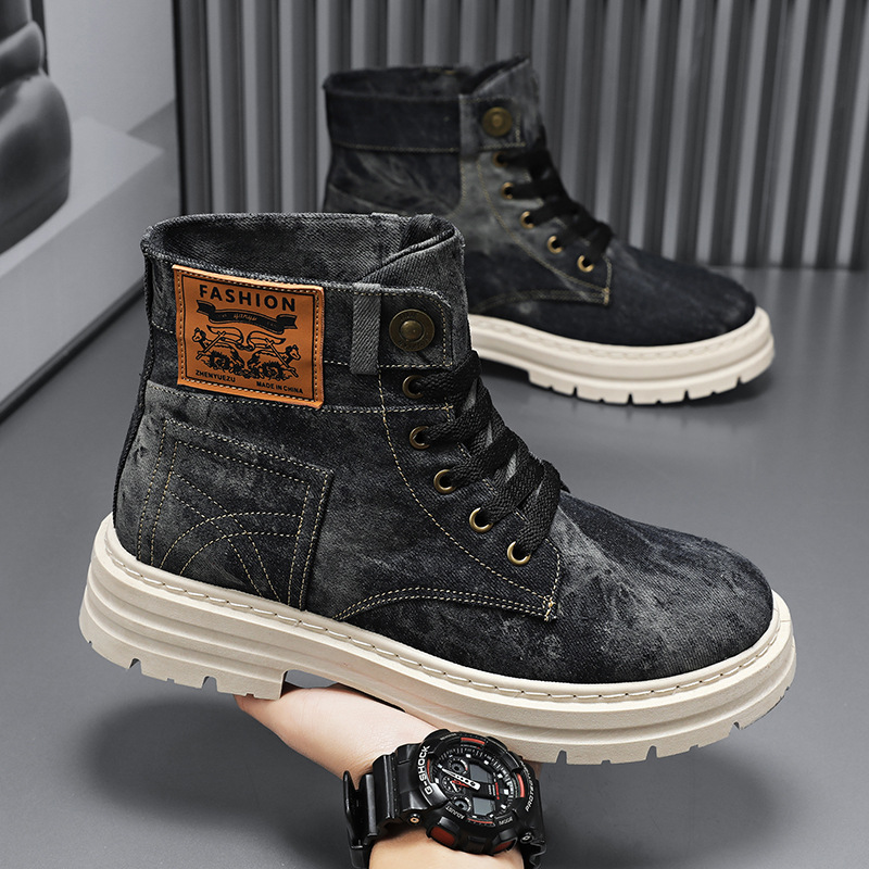 รองเท้าผ้าใบหุ้มข้อสูงสำหรับผู - Canvas Sneaker High บทวิจารณ์และราคา