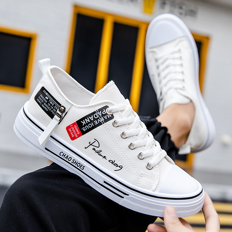 แฟชั่นรองเท้าผ้าใบผู้ชายฤดูร้อ - Canvas Sneaker High บทวิจารณ์และราคา