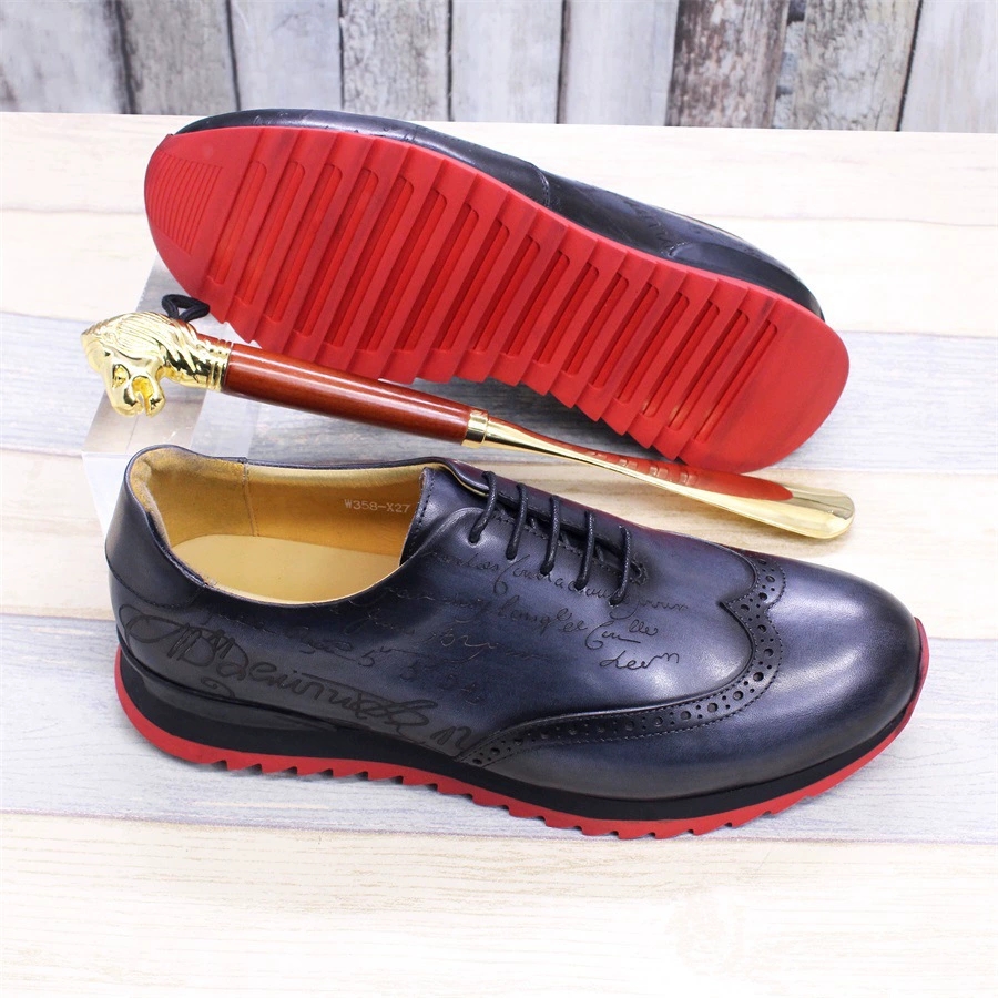 รองเท้าผ้าใบอ็อกซ์ฟอร์ดผู้ชาย  - Oxford Brogue Leather บทวิจารณ์และราคา