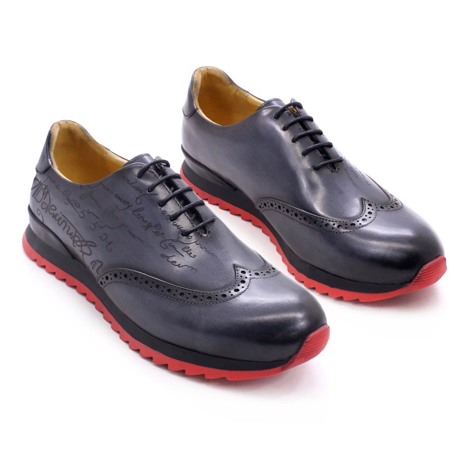 รองเท้าผ้าใบอ็อกซ์ฟอร์ดผู้ชาย  - Oxford Brogue Leather บทวิจารณ์และราคา