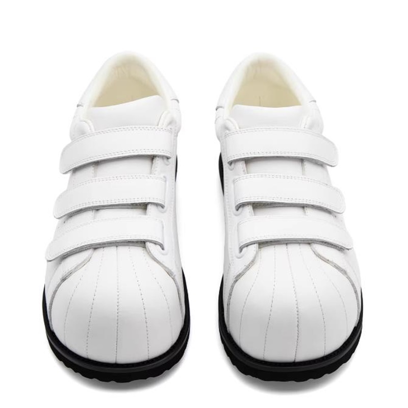 รองเท้าสเก็ตบอร์ดหุ้มหนังเต็มร - Men Shoes Velcro บทวิจารณ์และราคา
