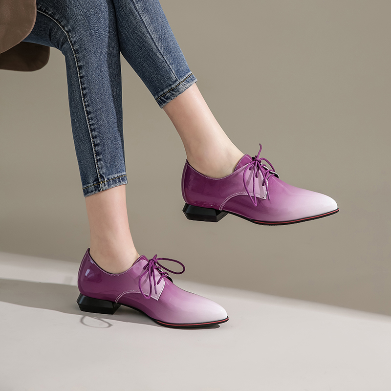 ผู้หญิงอังกฤษOxfords Gradientส - Oxford Brogue Leather บทวิจารณ์และราคา