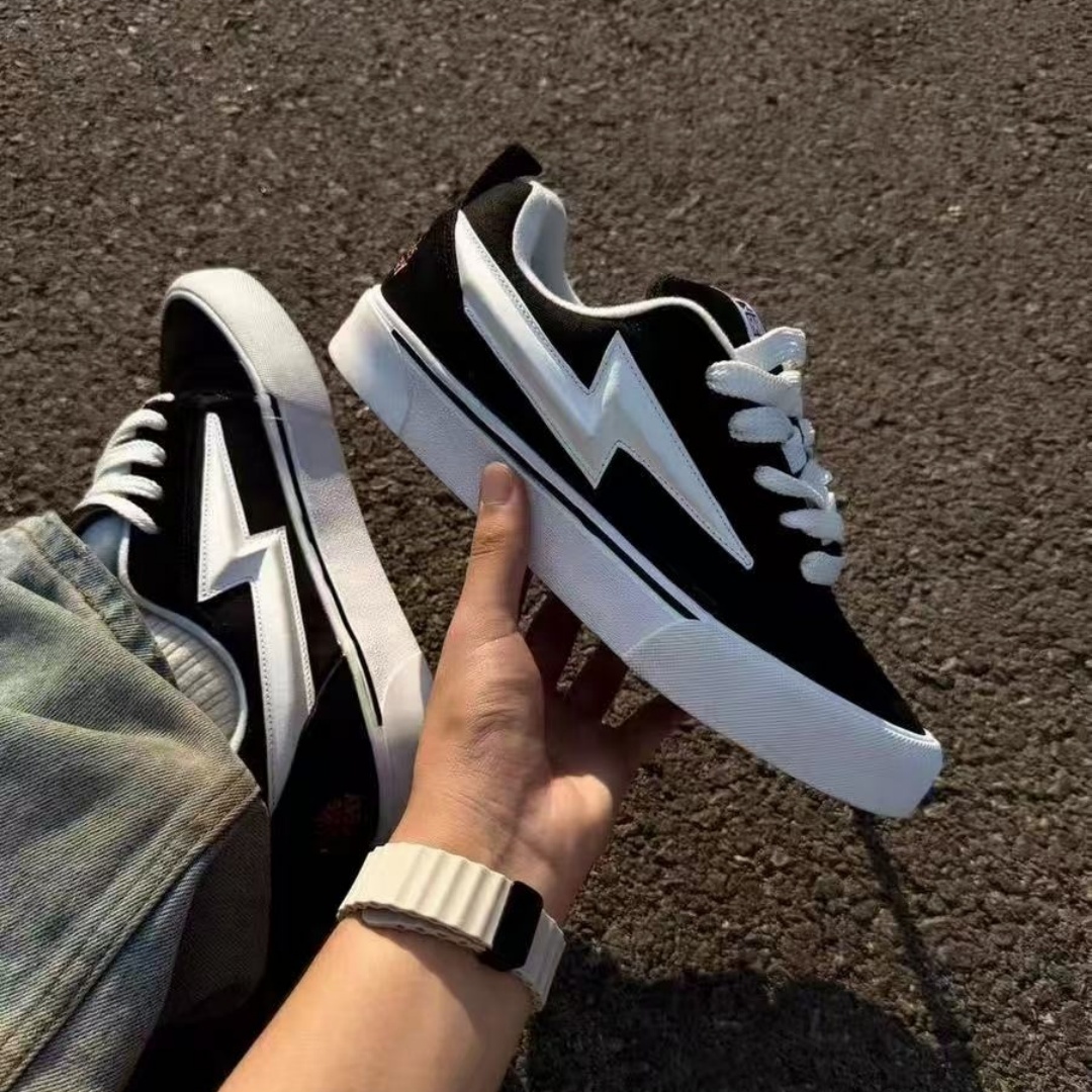 รองเท้าบอร์ดทรงเตี้ยสไตล์วินเท - Canvas Sneaker High บทวิจารณ์และราคา