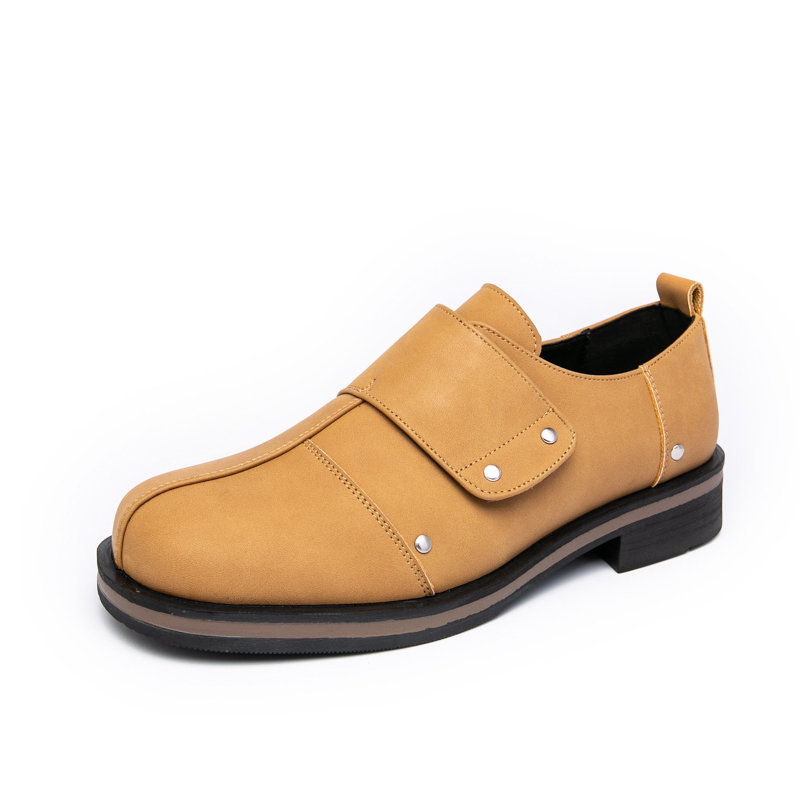 รองเท้าหนังผู้ชายสไตล์ธุรกิจ ส - Men Shoes Velcro บทวิจารณ์และราคา