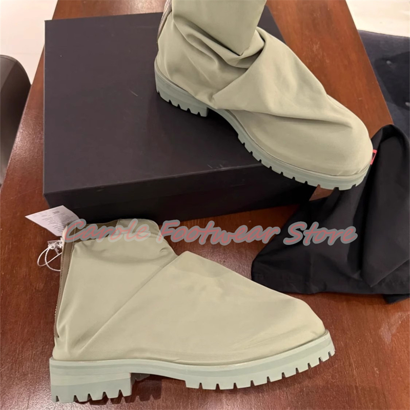 รองเท้าบูทข้อสั้นผู้ชายแบบผ้าไ - Men'S Shoes Height Increase บทวิจารณ์และราคา