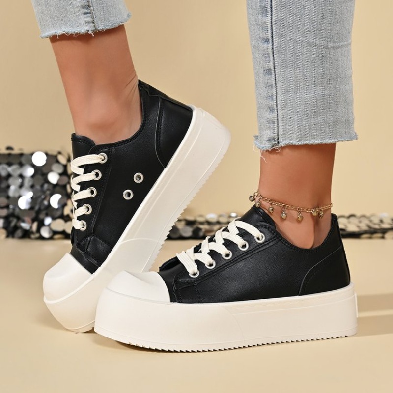 2026 รองเท้าแพลตฟอร์มสำหรับคู่ - Canvas Sneaker High บทวิจารณ์และราคา