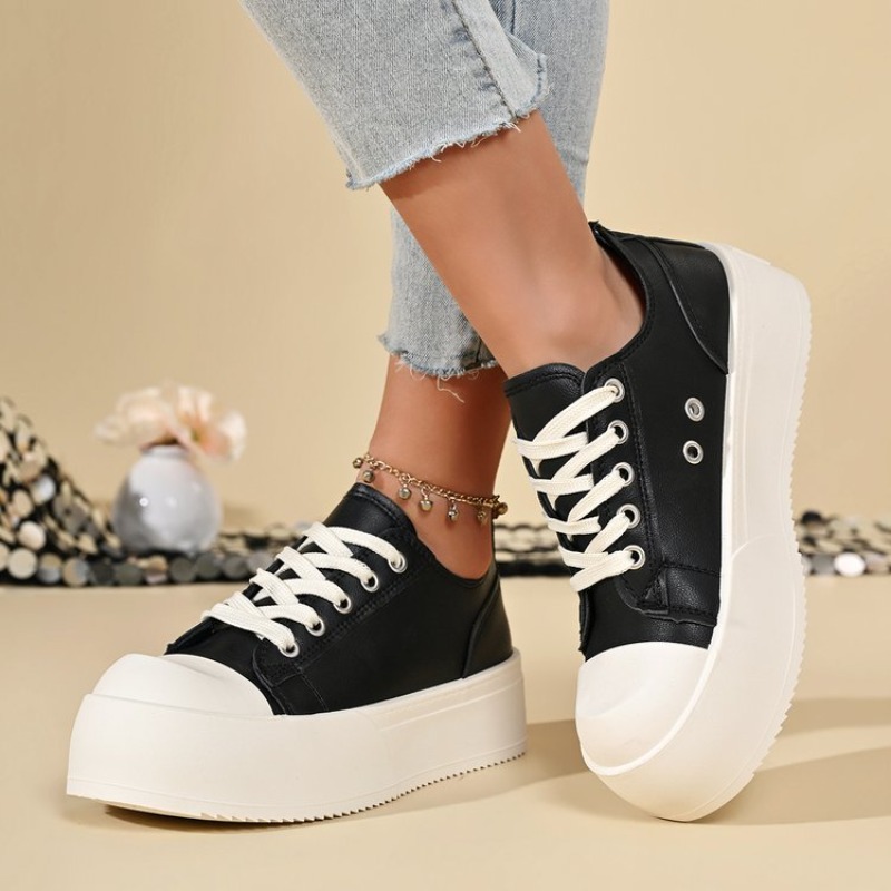 2026 รองเท้าแพลตฟอร์มสำหรับคู่ - Canvas Sneaker High บทวิจารณ์และราคา