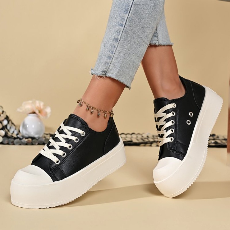 2026 รองเท้าแพลตฟอร์มสำหรับคู่ - Canvas Sneaker High บทวิจารณ์และราคา