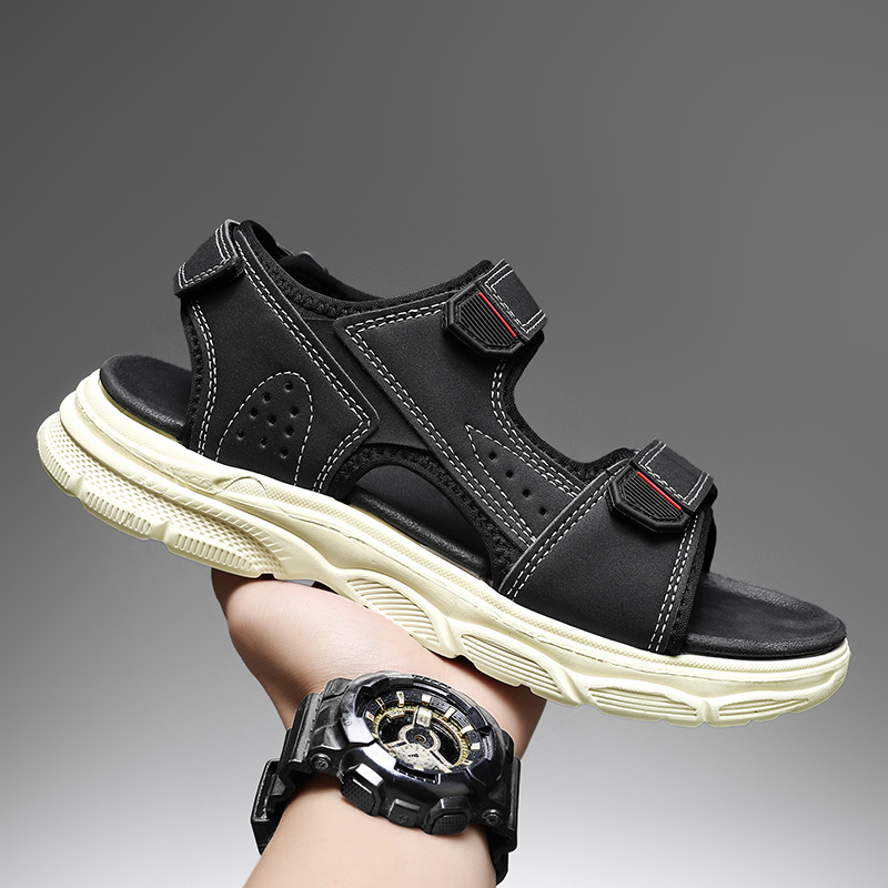 รองเท้าแตะกลางแจ้งสำหรับผู้ชาย - Men Shoes Velcro บทวิจารณ์และราคา
