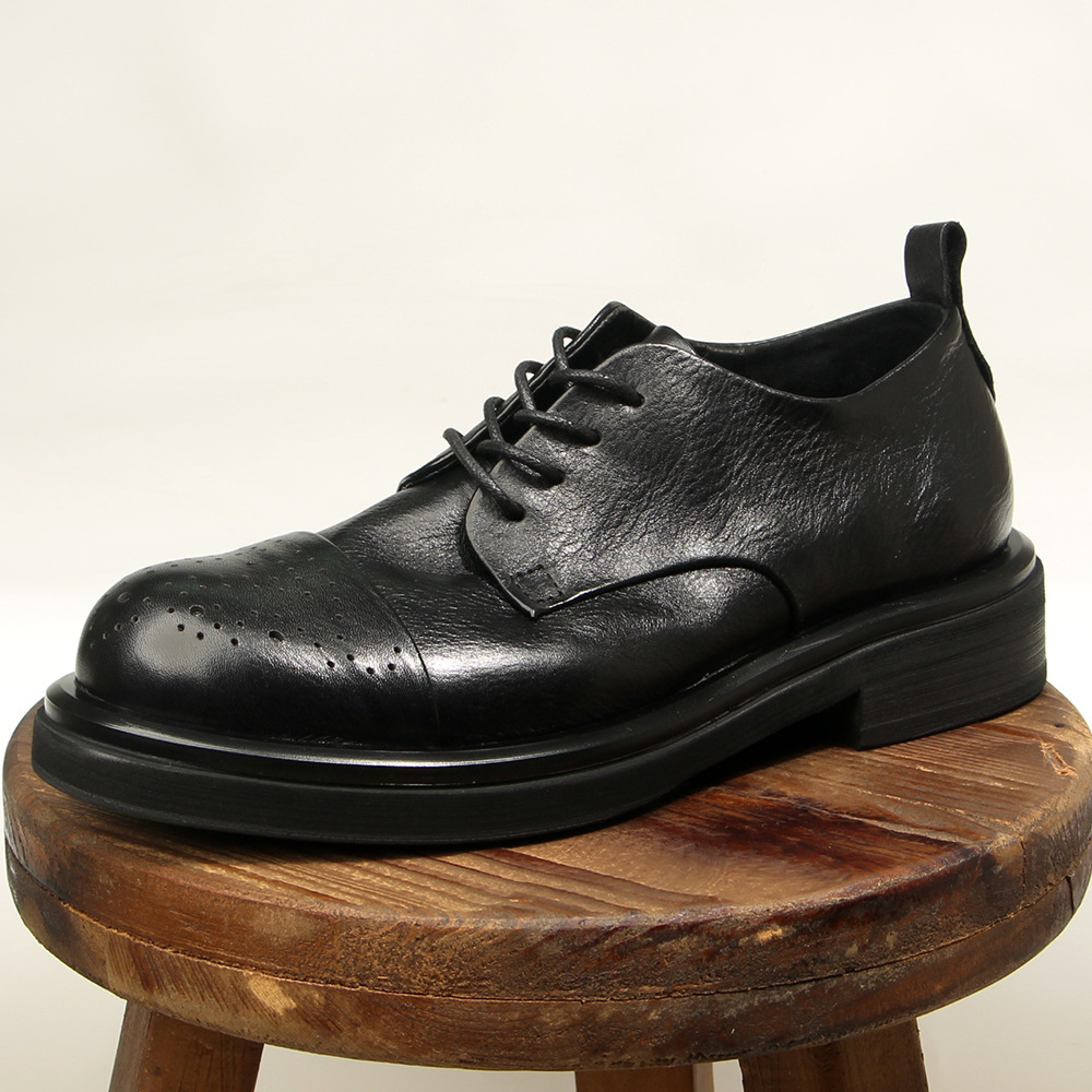 คุณภาพสูงของแท้หนังผู้ชาย Brog - Oxford Brogue Leather บทวิจารณ์และราคา