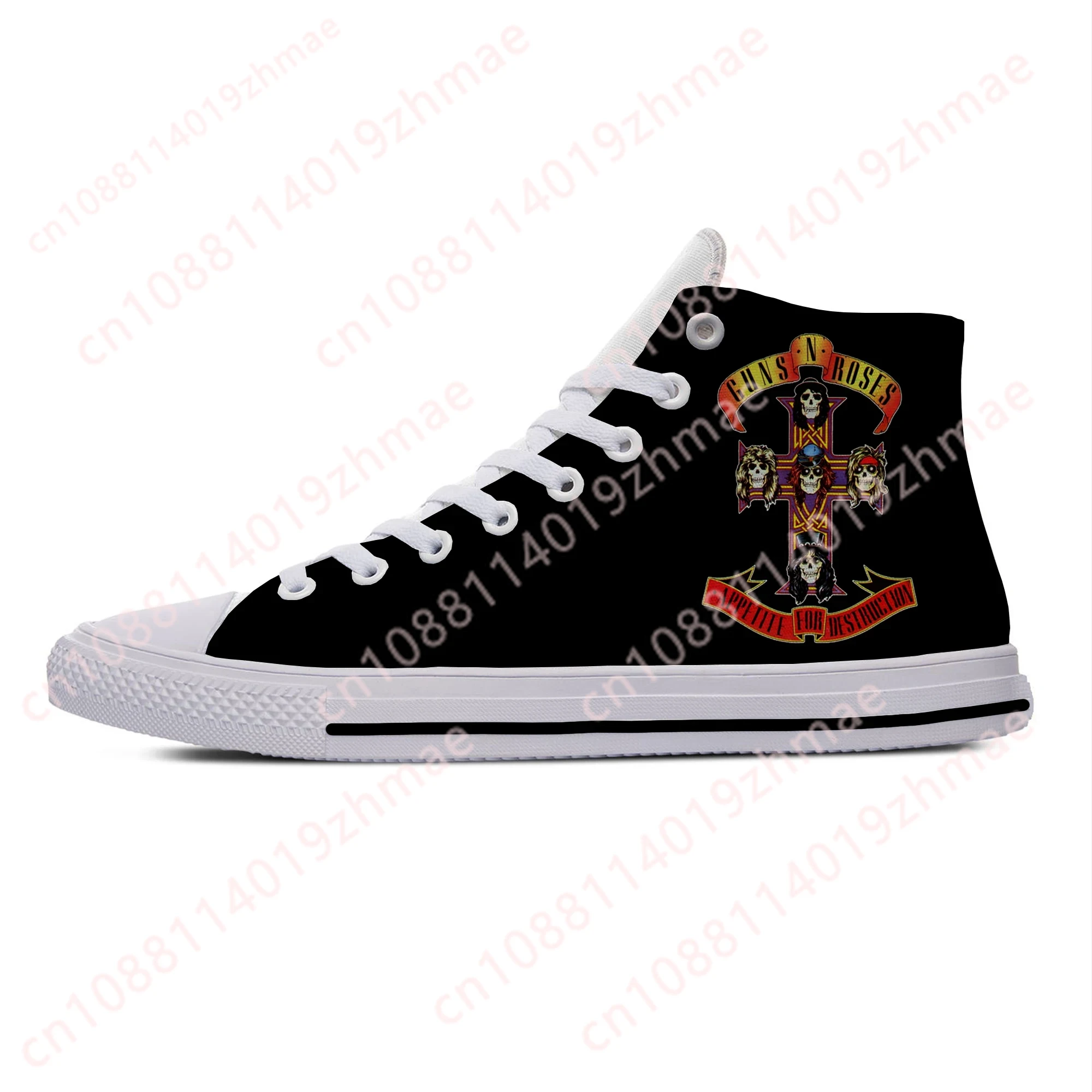 รองเท้าผ้าใบแฟชั่นลายวงดนตรี G - Canvas Sneaker High บทวิจารณ์และราคา