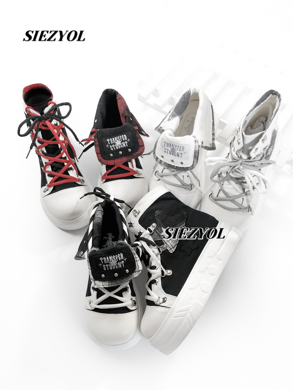 รองเท้าผ้าใบหุ้มข้อสูงแบบหนา ส - Canvas Sneaker High บทวิจารณ์และราคา