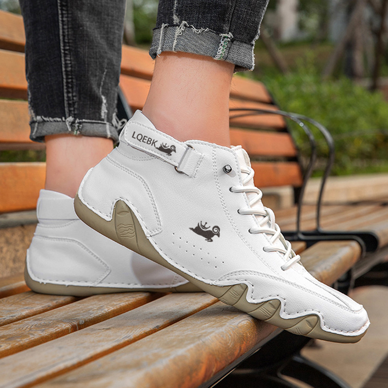 รองเท้าหนังสําหรับชายรองเท้าผ้ - Boat Shoe Leather บทวิจารณ์และราคา