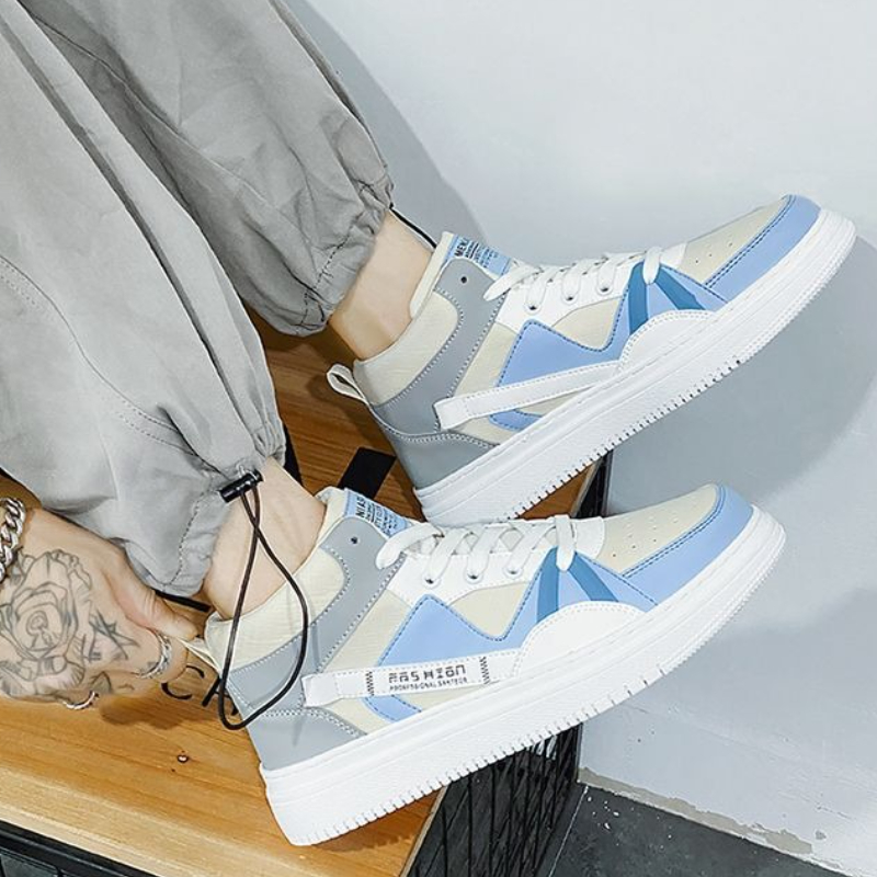 รองเท้าผ้าใบหุ้มข้อสูงสีขาวพื้ - Canvas Sneaker High บทวิจารณ์และราคา