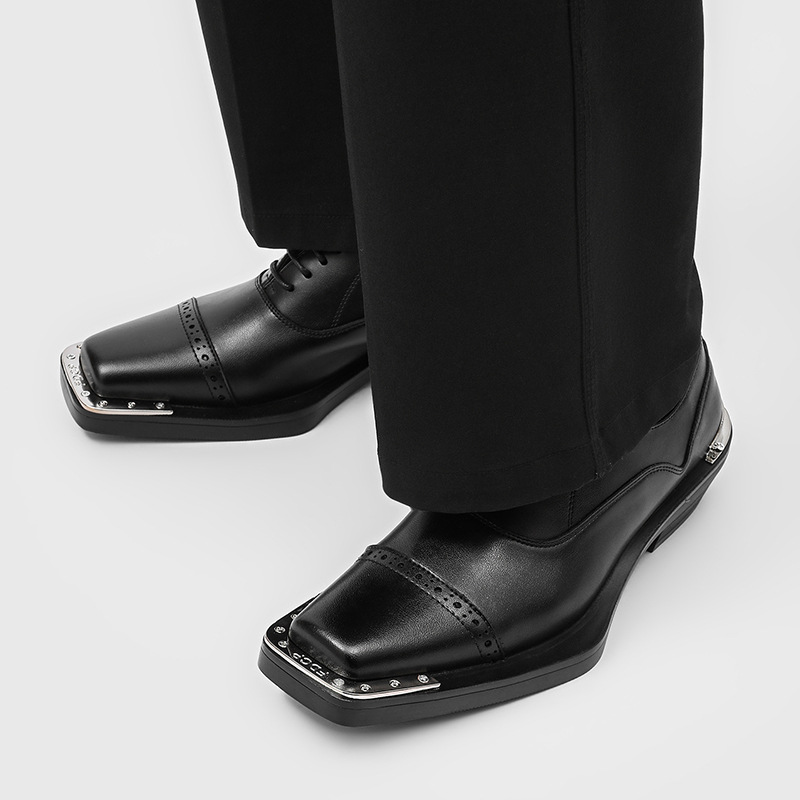 รองเท้าแฟชั่นผู้ชายสไตล์ฮิปฮอป - Oxford Brogue Leather บทวิจารณ์และราคา