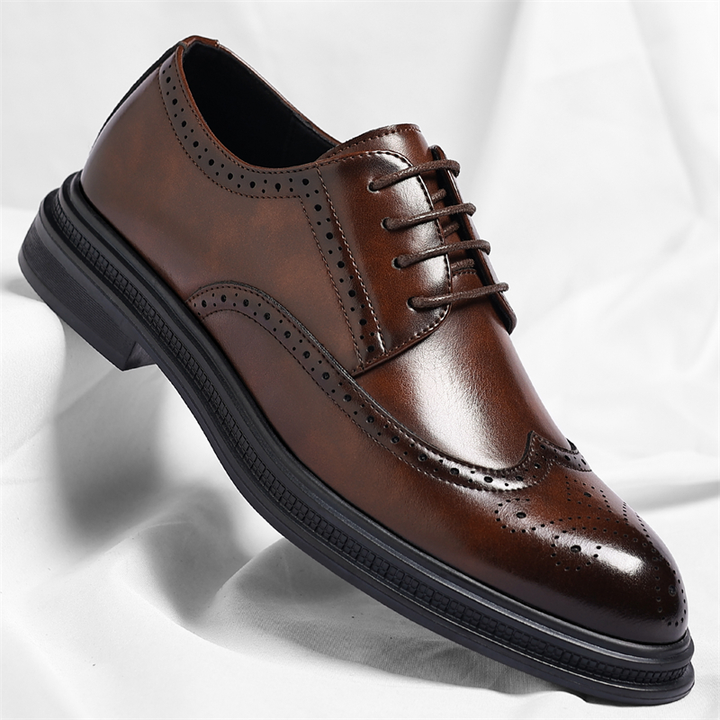 รองเท้าหนังผู้ชายแบบ Brogue แฟ - Men Shoes Uk บทวิจารณ์และราคา