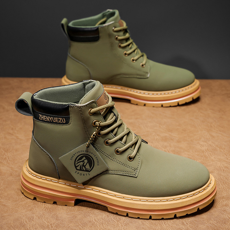 รองเท้าบูทสั้นสไตล์เรโทรสำหรับ - Men'S Shoes Height Increase บทวิจารณ์และราคา