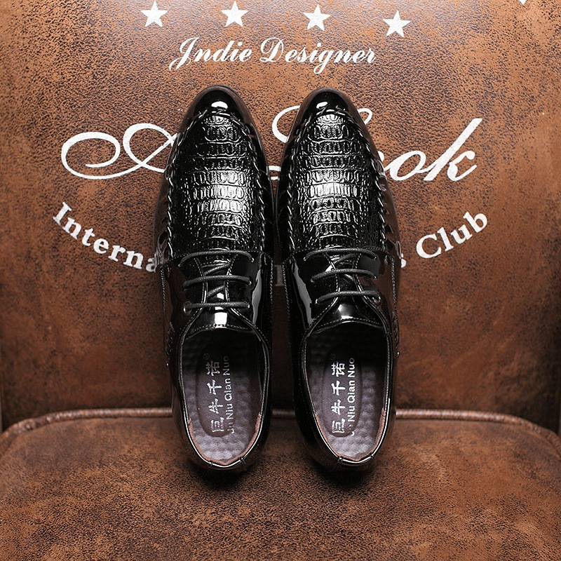 ผู้ชายรองเท้าหนัง LACE-Up งานแ - Oxford Brogue Leather บทวิจารณ์และราคา
